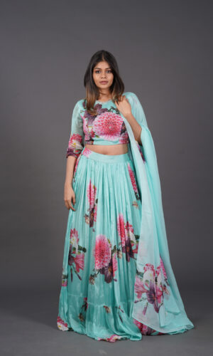 Crop Top With Lehenga